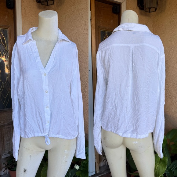 Style Envy Women’s White Button-Up Top (XL) - Picture 1 of 9